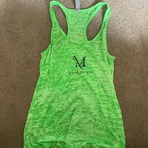 Neon green tank top